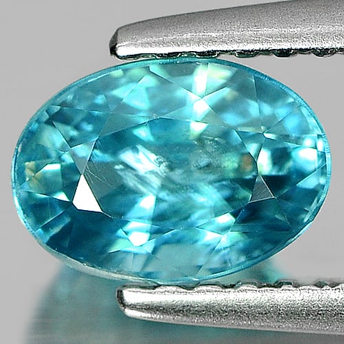 Natural Blue Zircon 1.39 Ct. Oval Shape Size 7 x 4.9 Mm. Gemstone From Cambodia: Product ID: 807724124 Product Name: Natural Zircon Weight: 1.39 CT. Size: 7 x 4.9 x 3.8 MM. Shape: Oval Color: Blue Clarity:VSI Luster: Very Good Gems Origin: Cambodia Treatment: Heated Crystal Struct