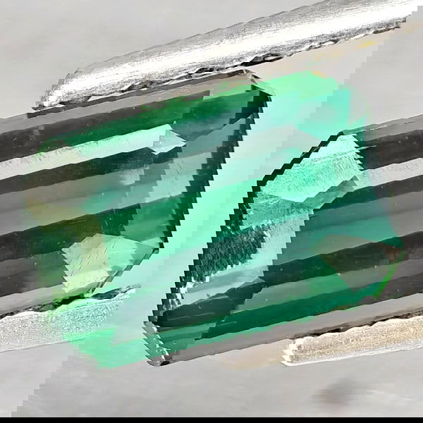 Natural Green Tourmaline 1.03 Ct. Octagon Shape 6.7 x 4.2 Mm. Gemstone From Nigeria (1 of 3)