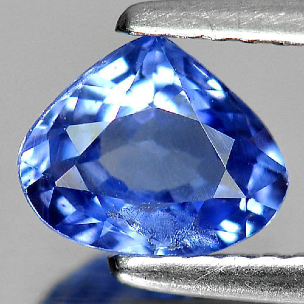 Natural Blue Ceylon Sapphire 1.14 Ct. Pear Shape 7.2 x 5.9 Mm. Gemstone from Sri Lanka (1 of 3)