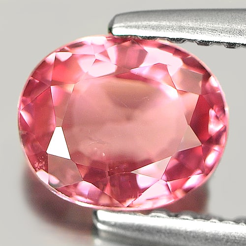 Natural Pink Tourmaline 0.75 Ct. Oval Shape 6.4 x 5.3 Mm. Gemstone From Nigeria (1 of 3)