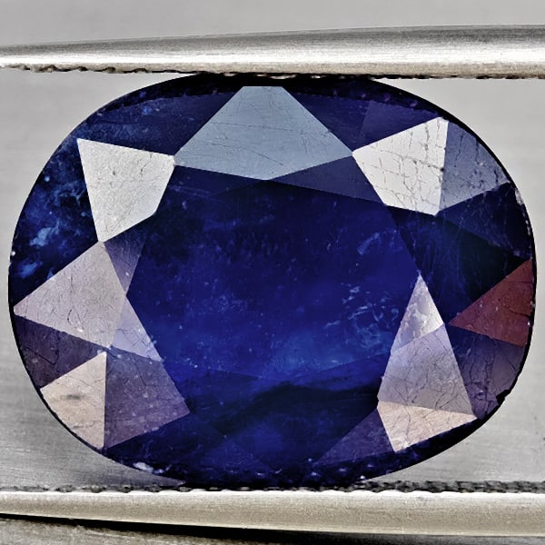 Natural Blue Sapphrie 11.09 Ct. Oval Shape 15.4 x 12.2 Mm. Gemstone From Madagascar (1 of 3)