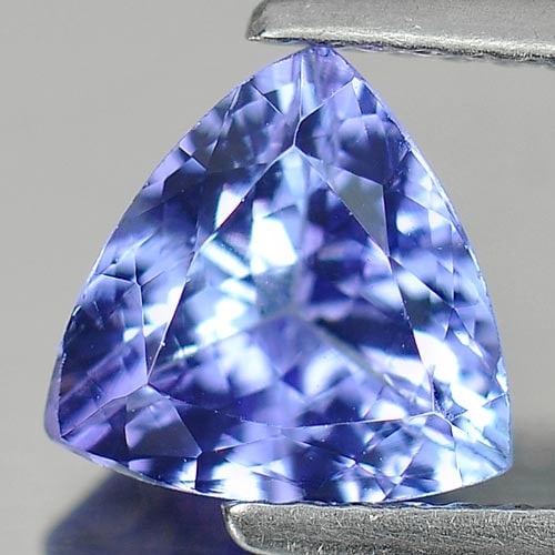 Natural Violetish Blue Tanzanite 1.61 Ct. VVS Trilliant Shape 7.8 x 7.5 Mm. Gemstone from Tanzania (1 of 3)