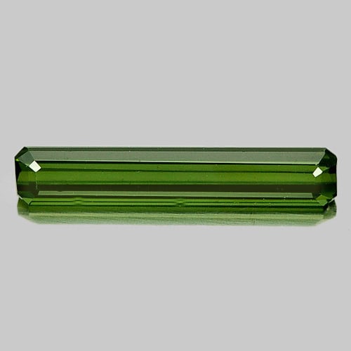 Natural Green Tourmaline 0.91 Ct. Octagon Shape 14.2 x 2.6 Mm Gemstones from Nigeria (1 of 3)