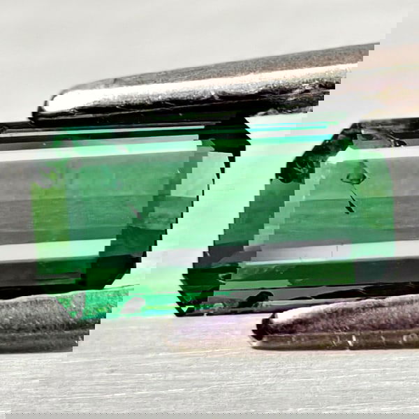 Natural Green Tourmaline 0.78 Ct. Octagon Shape 6.8 x 4 Mm Gemstone from Nigeria (1 of 3)