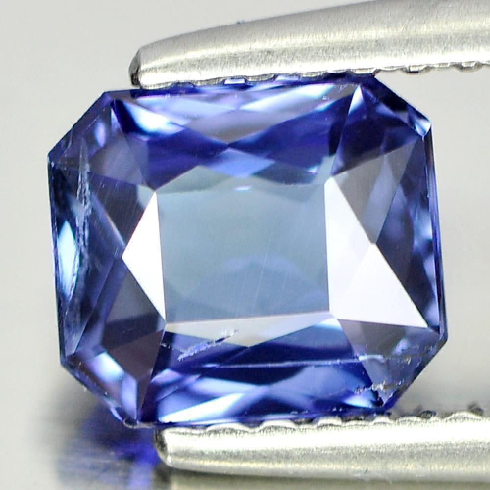 Natural Violetish Blue Tanzanite 1.10 Ct. Octagon Shape 6.3 x 5.5 Mm Gemstone From Tanzania (1 of 3)