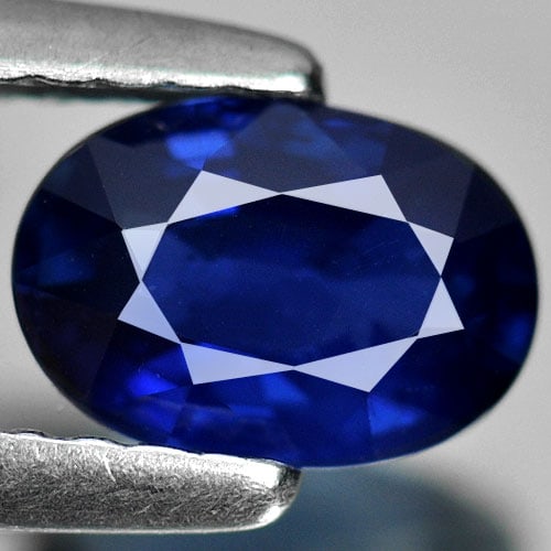 Natural Blue Sapphire 1.01 Ct. Oval Shape 7 x 4.7 Mm Gemstone From Madagascar (1 of 4)