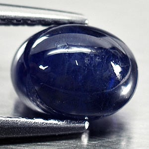 Natural Blue Sapphire 1.81 Ct. Oval Cabochon Shape 7.2 x 5.5 Mm Gemstone from Sri Lanka (1 of 3)