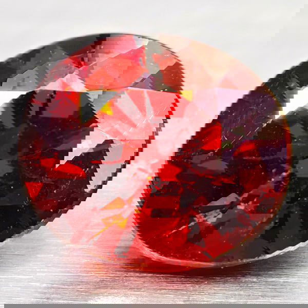 Natural Red Orange Spessartine Garnet 1.10 Ct. Oval Shape 5.5 x 6.3 Mm Gemstone from Nigeria (1 of 3)