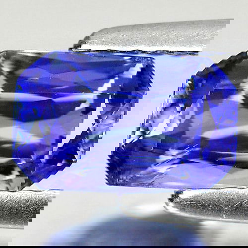 Natural Violetish Blue Tanzanite 1.14 Ct. Octagon Shape 7.7 x 4.8 Mm. Gemstone from Tanzania (1 of 3)