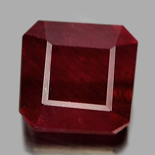 Natural Red Ruby 2.61 Ct. Octagon Shape 7.2 x 7 Mm. Gemstone From Madagascar (1 of 3)