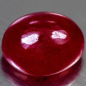 Natural Red Pink Ruby 1.29 Ct. Oval Cabochon Shape 6.3 x 5.2 Mm Gemstone from Madagascar (1 of 3)