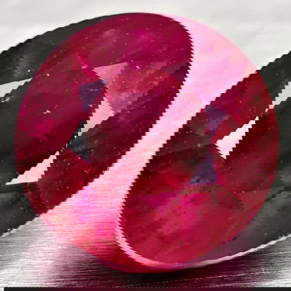 Natural Red Ruby 1.30 Ct. Round Shape 5.9 Mm Gemstone From Madagascar (1 of 3)