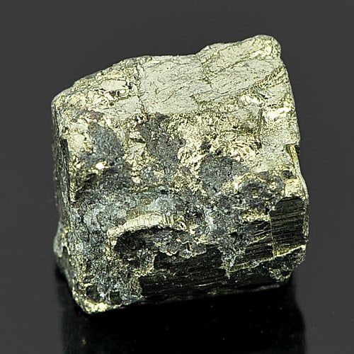 Unheated 29.72 Ct. Mineral Metallic Luster And Pale Brass - Yellow Gold Pyrite: Product ID: 804400016 Product Name: Natural Rough Weight: 29.72 CT. Size: 13.5 x 12 x 11.4 MM. Shape: Free Form Color: Brass - Yellow Gold Clarity:Opaque Luster: Metallic Gems Origin: Peru Treatment: