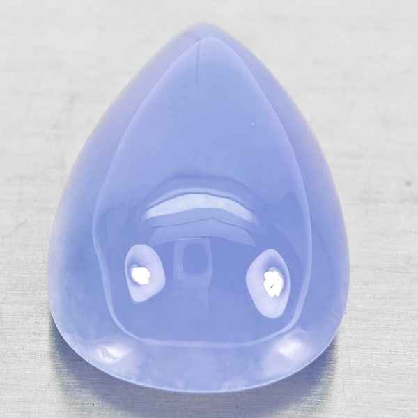 Natural Lavender Chalcedony 36.25 Ct. Pear Cabochon Shape 26 x 17.3 Mm. Gemstone (1 of 3)
