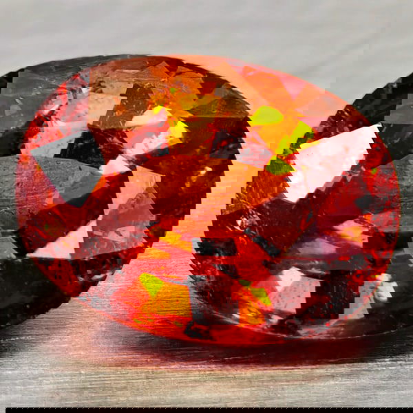 Natural Orange Spessartine Garnet 1.91 Ct. Oval Shape 8.3 x 6.3 Mm. Gemstone From Namibia (1 of 3)