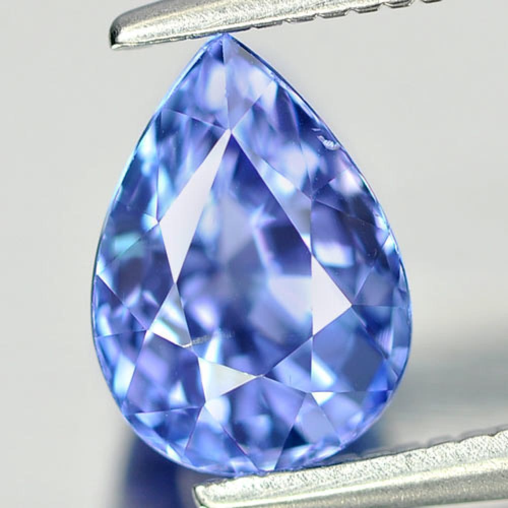 Natural Violetish Blue Tanzanite 1.62 Ct. Clean Pear Shape 8 x 5.9 Mm. Gemstone from Tanzania: Product ID: 807006244 Product Name: Natural Tanzanite Weight: 1.62 CT. Size: 8 x 5.9 x 5.4 MM. Shape: Pear Color: Blue Clarity:IF Luster: Very Good Gems Origin: Tanzania Treatment: Heated Crystal Stru