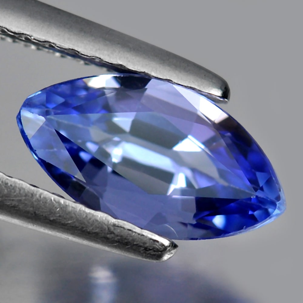 Natural Violetish Blue Tanzanite 1.21 Ct. VVS Marquise Shape 9.7 x 5.2 Mm. Gemstone From Tanzania (1 of 3)