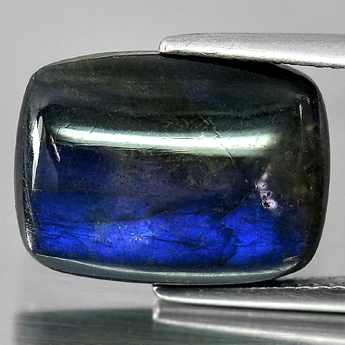 Natural Multi Color Blue Doublet Labradorite 8.82 Ct. Baguette Cabochon Shape 16 x 12 Mm Gemstone (1 of 3)