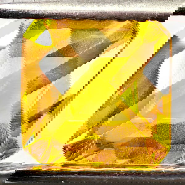 Natural Yellow Citrine 1.01 Ct. Cushion Checkerboard Cut 6.2 Mm.Gemstones From Brazil (1 of 3)