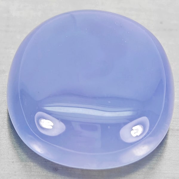 Natural Lavender Chalcedony 34.61 Ct. Oval Cabochon Shape 24 x 21 Mm. Gemstone (1 of 3)