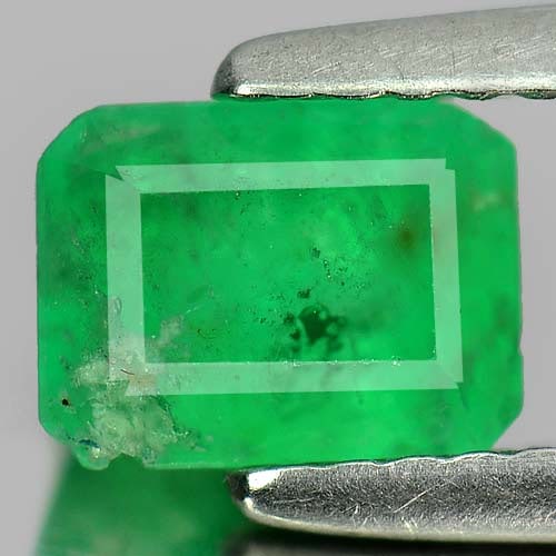 Natural Green Emerald 0.95 Ct. Octagon Shape 6.5 x 5 Mm Gemstone from Columbia (1 of 3)
