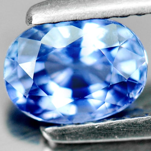 Natural Violetish Blue Sapphire 1.03 Ct. VVS Oval Shape 6.40 x 4.80 Mm. Gemstone From Sri Lanka (1 of 4)