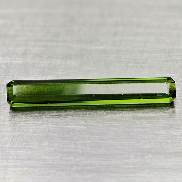 Natural Green Tourmaline 1.75 Ct. Ocatgon Shape 19.9 x 3.2 Mm Gemstone From Nigeria (1 of 3)