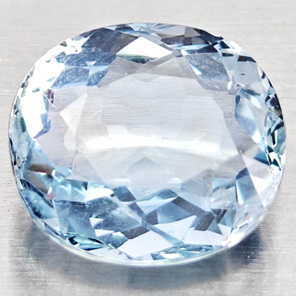 Natural Baby Blue Aquamarine 1.47 Ct.Oval Shape 7.9 x 7.1 Mm Gemstone From Brazil: Product ID: 800812260 Product Name: Natural Aquamarine Weight: 1.47 CT. Size: 7.9 x 7.1 x 4 MM. Shape: Oval Color: Baby Blue Clarity:VSI Luster: Good Gems Origin: Brazil Treatment: Unheated Crystal St
