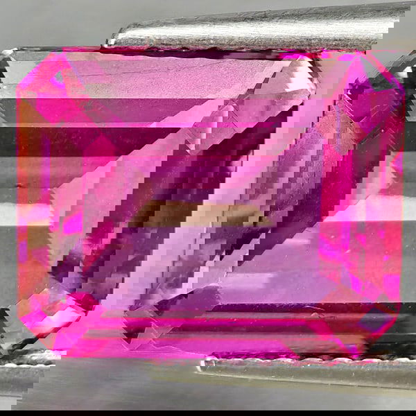 Natural Pink Topaz 7.17 Ct. Octagon Shape 12 x 10 Mm Gemstone From Brazil (1 of 3)