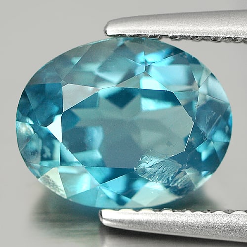 Natural London Blue Topaz 2.40 Ct. Oval Shape 9 x 7.2 Mm Gemstone from Brazil (1 of 3)