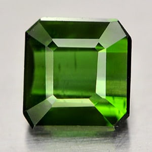 Natural Green Tourmaline 1.11 Ct. Octagon Shape 5.8 x 5.5 Mm Gemstone from Nigeria (1 of 3)