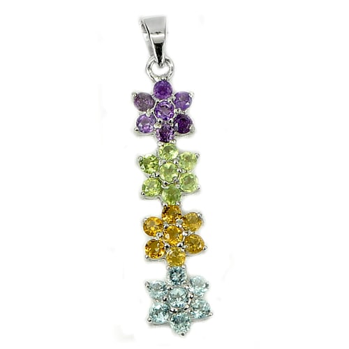 Natural Amethyst & Peridot & Citrine & Topaz 925 Sterling Silver Pendant Jewelry 3.91 G.: Product ID: 281130025 Product Type: 925 Sterling Silver Fine Jewelry Jewelry Weight: 3.91 Grams. Gemstones Color: Multi-Color Metal: Solid Silver 92.5%. Gemstone Detail: Natural Purple Amethyst Round