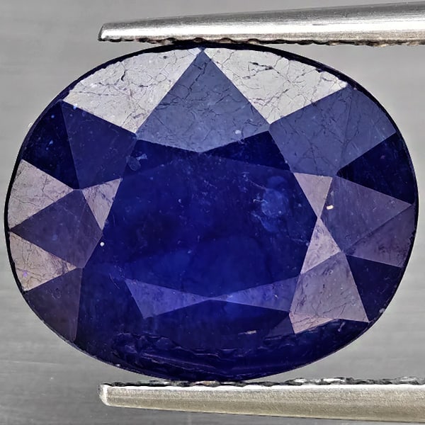 Natural Blue Sapphrie 8.09 Ct. Oval Shape 13 x 11 Mm Gemstone From Madagascar (1 of 3)