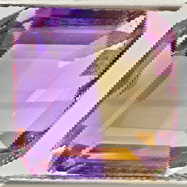 Natural Bi Color Ametrine 10.84 Ct. Octagon Shape 12 x 11.8 Mm Gemstone From Bolivia (1 of 3)