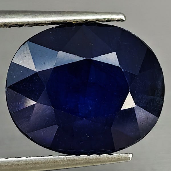 Natural Blue Sapphire 7.50 Ct. Oval Shape 12.5 x 10.5 Mm Gemstone from Madagascar (1 of 3)
