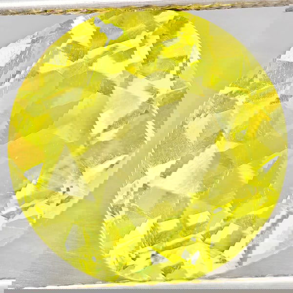 Natural Yellow Lemon Quartz 4.67 Ct. Round Shape 11.1 Mm Gemstone From Brazil (1 of 3)