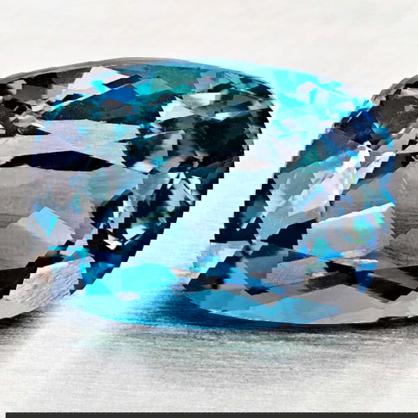 Natural London Blue Topaz 3.44 Ct. Cushion Shape 10.3 x 9.7 Mm Gemstone from Brazil (1 of 3)