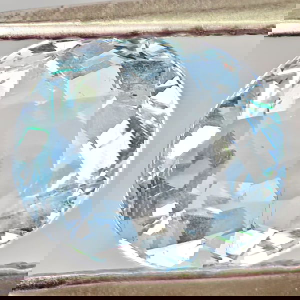 Natural Baby Blue Aquamarine 1.06 Ct. Oval Shape 6.8 x 6 Mm Gemstone From Brazil (1 of 3)