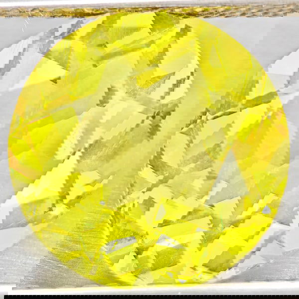 Natural Yellow Lemon Quartz 4.81 Ct. Round Shape 11.2 Mm Gemstone From Brazil (1 of 3)