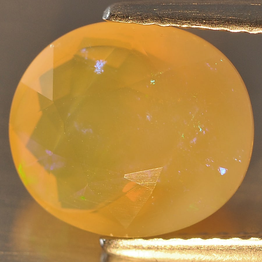 Natural Multi Color Opal 2.56 Ct. Oval Shape 10.5 x 9.1 Mm Gemstone from Ethiopia (1 of 3)