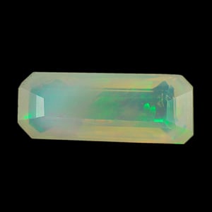 Natural Multi Color Opal 1.27 Ct. Octagon Shape 11.8 x 4.4 Mm Gemstone from Ethiopia (1 of 3)