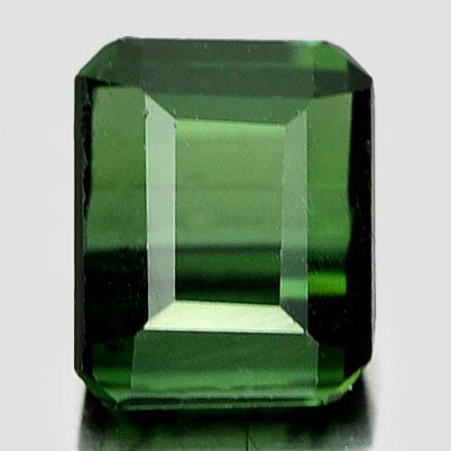 Natural Green Tourmaline 1.05 Ct. Octagon Shape 6.3 x 5 Mm Gemstone from Nigeria (1 of 3)