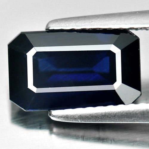 Natural Blue Sapphire 3.30 Ct. Octagon Shape 10.61 x 6.42 Mm. Gemstone From Madagascar (1 of 4)
