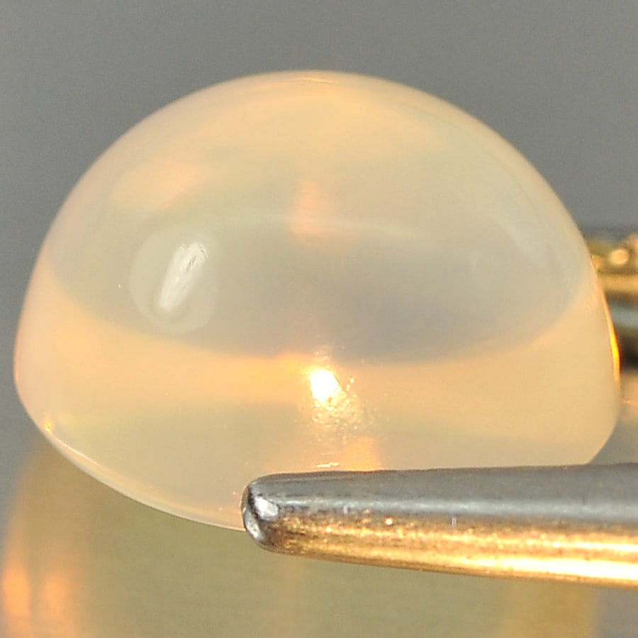 Natural Multi Color Opal 2.77 Ct. Oval Cabochon Shape 9.5 x 8.4 Mm Gemstone From Ethiopia (1 of 3)