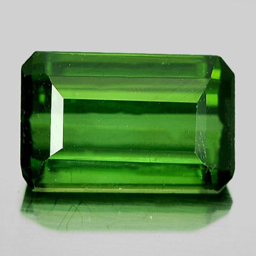Natural Green Tourmaline 1.76 Ct. Octagon Shape 8.7 x 5.7 Mm Gemstone from Nigeria (1 of 3)