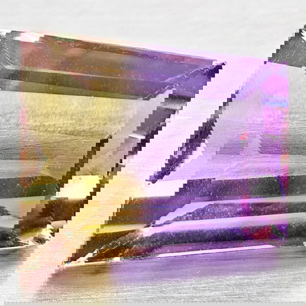 Natural Bi Color Ametrine 3.02 Ct. Square Shape 9.2 x 8.2 Mm Gemstone From Bolivia: Product ID: 800408476 Product Name: Natural Ametrine Weight: 3.02 CT. Size: 9.2 x 8.2 x 5.8 MM. Shape: Fancy Shape Color: Bi Color Clarity:VSI Luster: Good Gems Origin: Bolivia Treatment: Unheated Cry