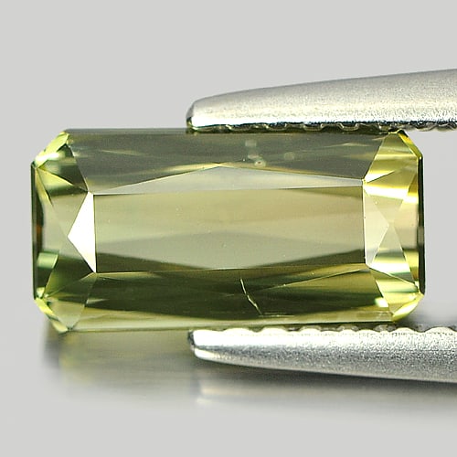 Natural Green Tourmaline 1.48 Ct. Octagon Shape 9 x 4.7 Mm Gemstone From Nigeria (1 of 3)