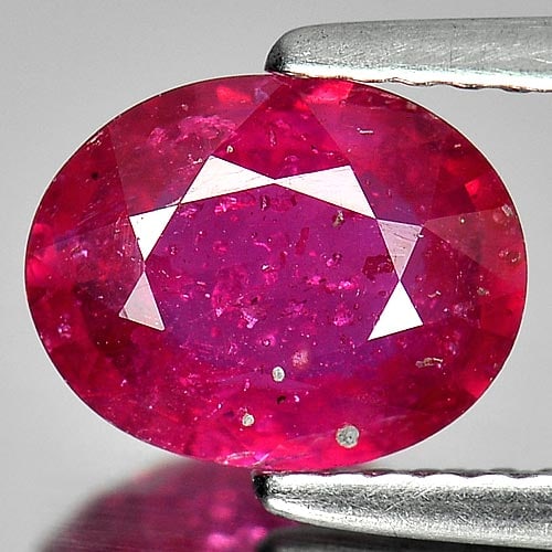 Natural Purplish Pink Ruby 1.81 Ct. Oval Shape 8.7 x 6.8 Mm Gemstone from Mozambique (1 of 3)