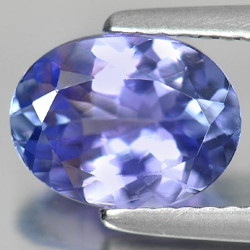 Natural Violetish Blue Tanzanite 1.66 Ct. VVS Oval Shape 8.9 x 6.7 Mm. Gemstone From Tanzania (1 of 3)