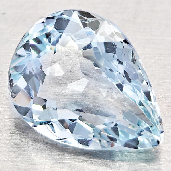Natural Baby Blue Aquamarine 1.12 Ct. Pear Shape 8 x 6.3 Mm Gemstones from Brazil (1 of 3)